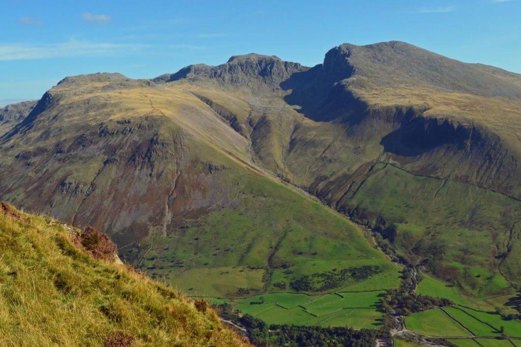 View of Scafell Pike massif