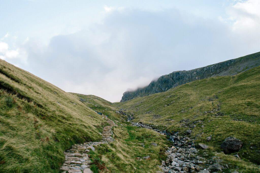 Scafell Pike, highest mountain in england