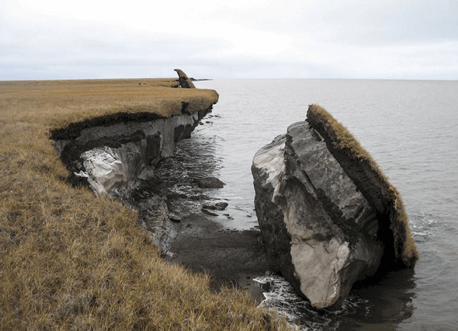 Effect of thawing permafrost