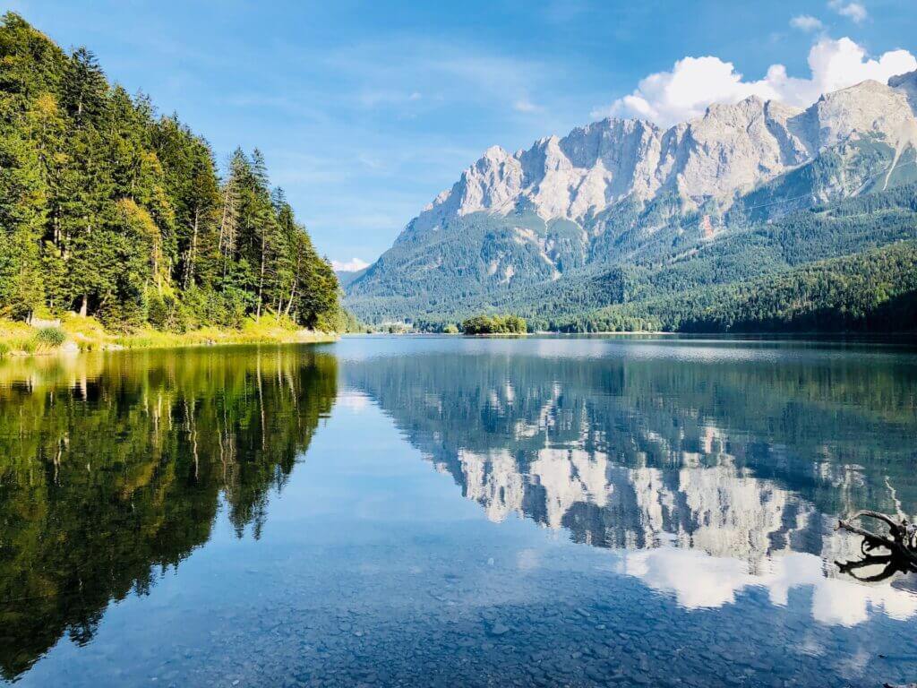 The Bavarian Alps are well known for alpine lakes and stunning mountains. 