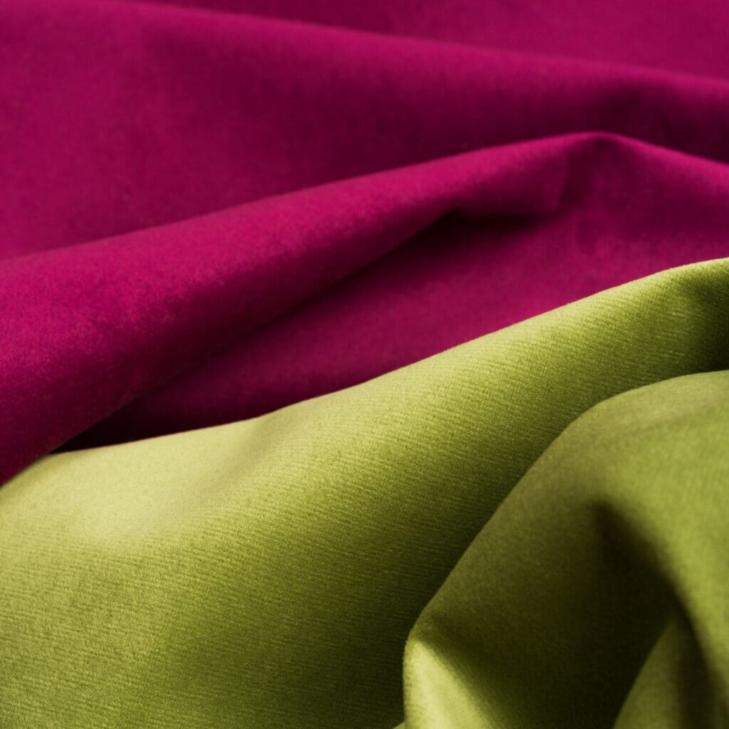 purple and green nylon fabrics