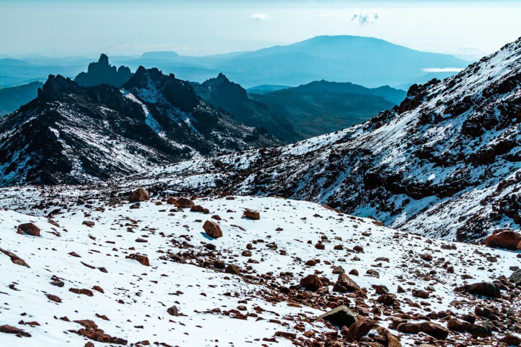 Mount Kenya - snow