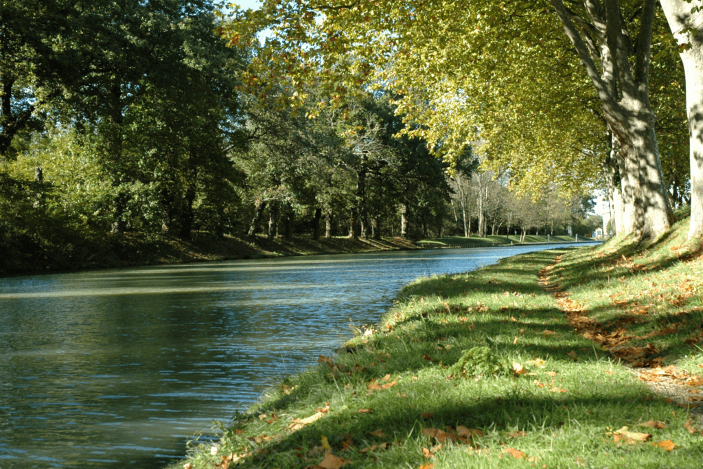 Randonnée à Toulouse sur canal du midi.