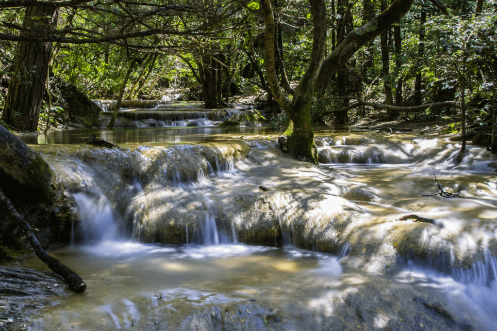 La source de l'Huveaune à Sainte Baume.