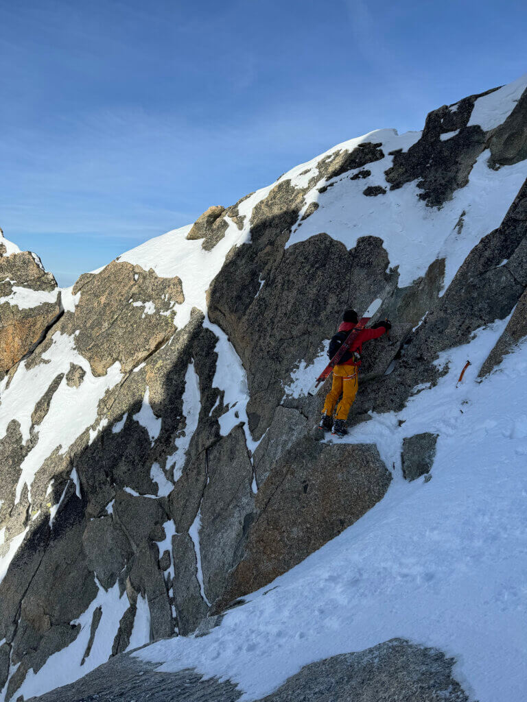 Aiguille d'Argentiere, Tom Lafaille - © Fay Manners