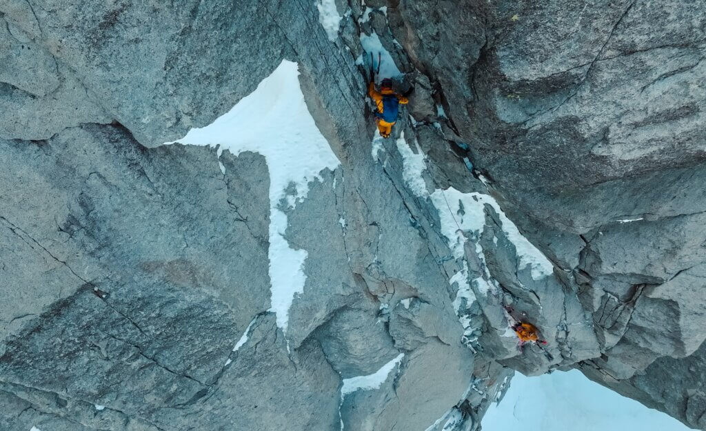 Guillaume Pierrel and Etienne Poteaux, Les Drus - © Mathurin Vauthier