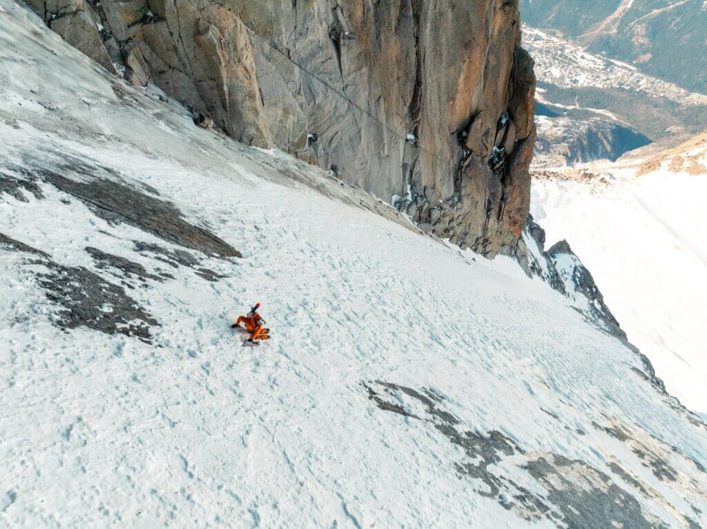 Guillaume Pierrel going up La Niche - © Mathurin Vauthier